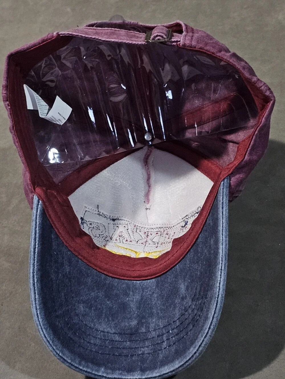 Vintage Hat Texas Country Forever Two-Tone Maroon & Blue Baseball Cap